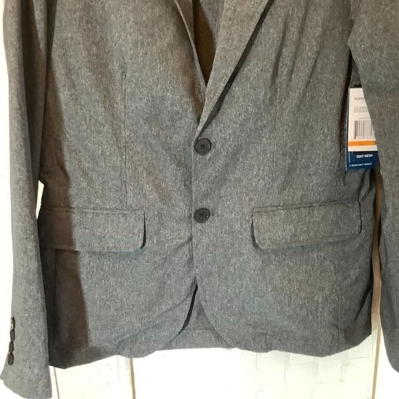 NWT Kenneth cole gray vent mesh techni cole blazer sport coat size small - Picture 4 of 10